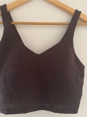aerie Dark Plum Cropped Tank Top